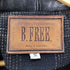 B.FREE/USA製 襟レザー オンブレチェック フランネルシャツジャケット カバーオール メンズ JPN:S