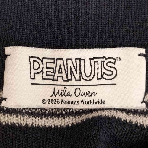 ミラオーウェン Mila Owen 刺繍ポロニットトップス レディース ONE SIZE