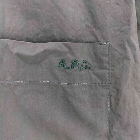 アーペーセー A.P.C. 刺繍ロゴ ボタンダウンシャツ メンズ L