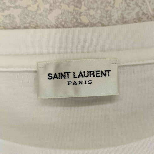 サンローランパリ SAINT LAURENT PARIS ロゴ プリント 半袖 Tシャツ レディース S