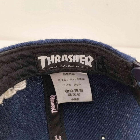 スラッシャー THRASHER ロゴ 6パネル キャップ メンズ FREE