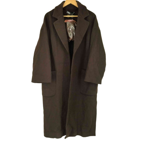 ザラ ZARA MANTECO社 ボタンレス ベルテッドコート レディース import:S