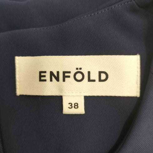 エンフォルド ENFOLD COCOON PLEATS DRESS コクーンプリーツワンピース レディース JPN:38
