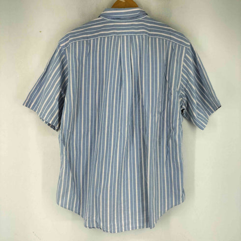ラルフローレン RALPH LAUREN classic fit ポニー刺繍 ストライプ ボタンダウン 半袖 シャツ メンズ LL