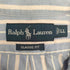 ラルフローレン RALPH LAUREN classic fit ポニー刺繍 ストライプ ボタンダウン 半袖 シャツ メンズ LL