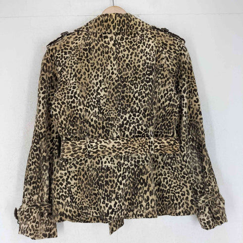 ALBA ROSSA アルバローザ レオパード柄 ベルト付き ジャケット レディース 40