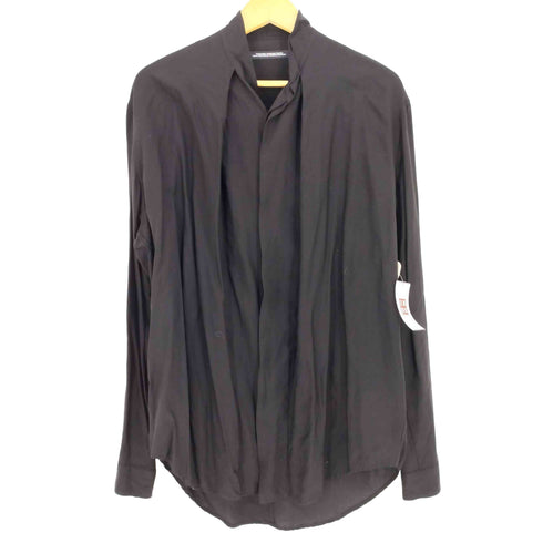 ユリウス JULIUS 24aw disarray VISCOSE CUPRO FIBRIL GABA 変形 テールカット 長袖シャツ メンズ JPN:3
