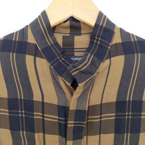ユリウス JULIUS 24ss scalene Rayon Silk Check Jacquard Long Shirt ジャガードチェックロングシャツ メンズ JPN:2