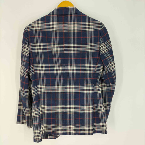 ユニバーサルランゲージ UNIVERSAL LANGUAGE CANONICO カノニコ / チェック 2B テーラードジャケット メンズ 44-6Drop