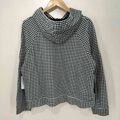 トミーヒルフィガー TOMMY HILFIGER 千鳥柄 ボックスフィット プルオーバー パーカー レディース import:L