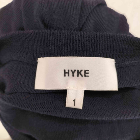 ハイク HYKE 袖ストライプ リブストライプ 切替 ウール ニット セーター レディース 1