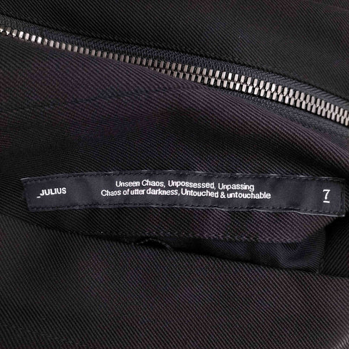 ユリウス JULIUS 23aw elytra VEST FOR MALE サイドジップ ベスト メンズ JPN:2