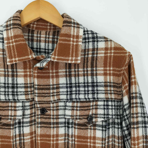 バグッタ Bagutta イタリア製 ウール チェックシャツ メンズ import:S