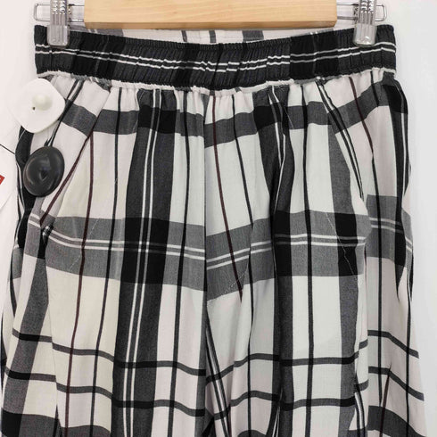 ユリウス JULIUS ×ISETAN Rayon Silk Check Jacquard Wide Easy Pants メンズ JPN:2