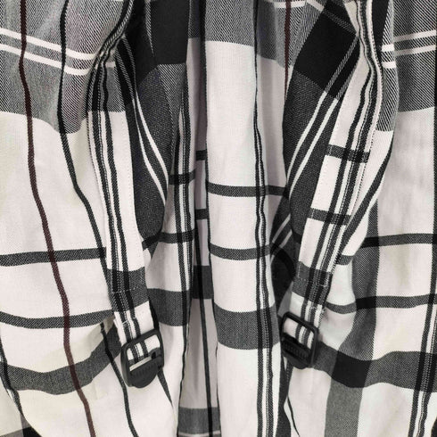 ユリウス JULIUS ×ISETAN Rayon Silk Check Jacquard Wide Easy Pants メンズ JPN:2