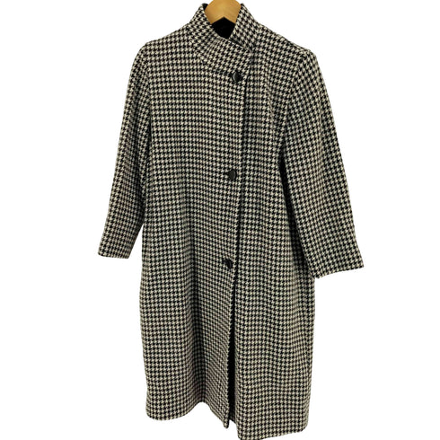 サンヨーコート SANYO COAT アンゴラ20 千鳥柄 ロングコート レディース JPN:7号