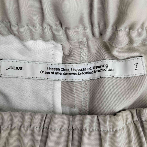 ユリウス JULIUS 22ss WRITHE GROSGRAIN TRACK PANTS メンズ JPN:1