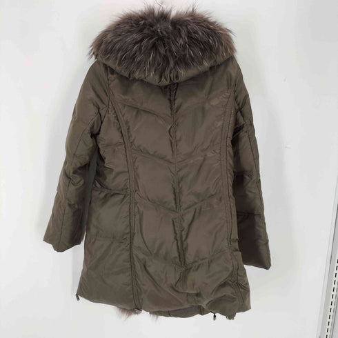 natural fit ファー ダウンコート レディース JPN:38