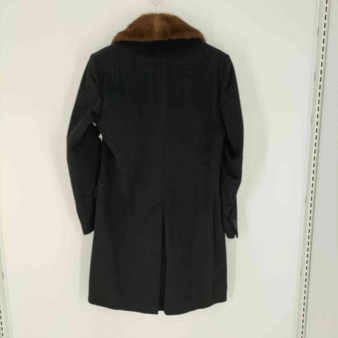 G.GUAGLIANONE ファー襟 ダブルブレスト コート メンズ import:M