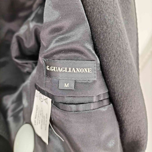 G.GUAGLIANONE ファー襟 ダブルブレスト コート メンズ import:M