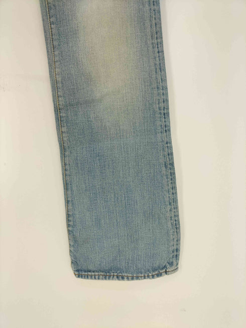 BLUE CULK 刺繍ロゴ 5ポケット フレア デニムパンツ Y2K レディース US:28-29
