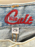 BLUE CULK 刺繍ロゴ 5ポケット フレア デニムパンツ Y2K レディース US:28-29
