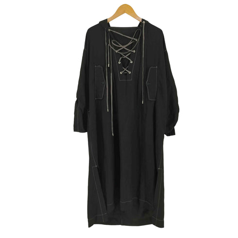 ジーブイジーブイ GVGV HOODED SMOCK DRESS フーデッド スモッグ ドレス レディース 36