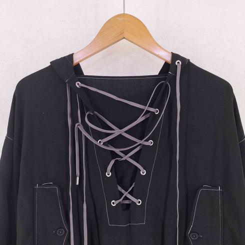 ジーブイジーブイ GVGV HOODED SMOCK DRESS フーデッド スモッグ ドレス レディース 36