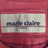 マリクレール marie claire レザー切替 ノーカラー パワーショルダー スウェード ジャケット レディース 9