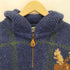 エルエルビーン L.L.Bean 80-90s PURE WOOL 香港製 総柄ハーフジップニット メンズ JPN:M