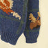 エルエルビーン L.L.Bean 80-90s PURE WOOL 香港製 総柄ハーフジップニット メンズ JPN:M