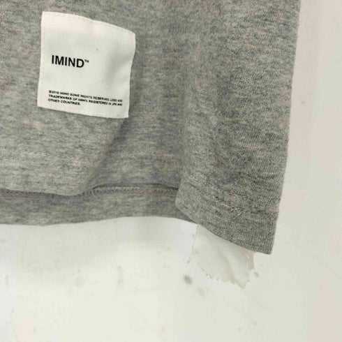 IMIND プリントクルーネックTシャツ メンズ