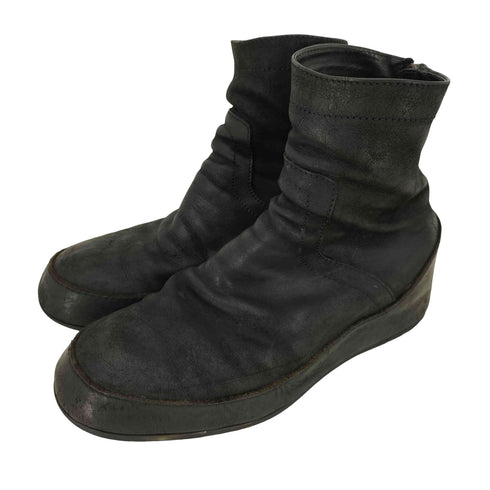 ユリウス JULIUS In Heel Boots バックジップ カウヌバック インヒール ブーツ メンズ