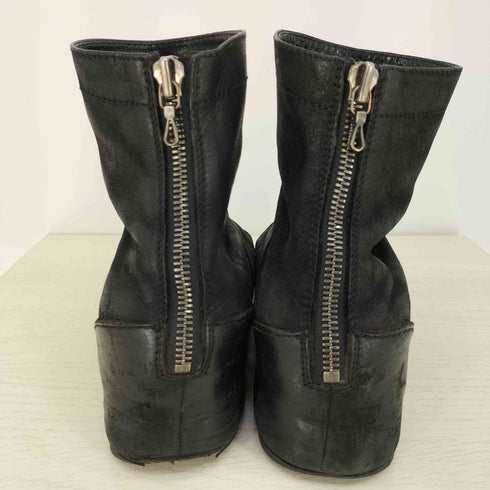 ユリウス JULIUS In Heel Boots バックジップ カウヌバック インヒール ブーツ メンズ