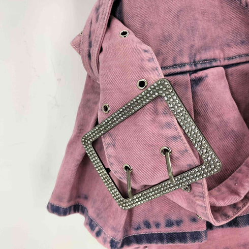 ジェイディッドロンドン JADED LONDON Malibu Plunge Denim Mini Dress レディース US:0-2