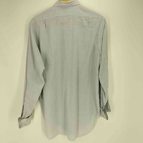 マンハッタン Manhattan 50S BLAKE COLLAR ダブルカフス ボーダー ブロード シャツ メンズ