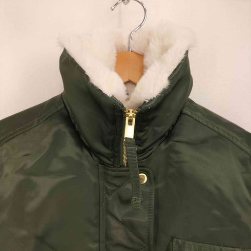 ギャップ Gap Faux-Fur Lined Bomber Jacket ファー ボンバージャケット レディース import:M