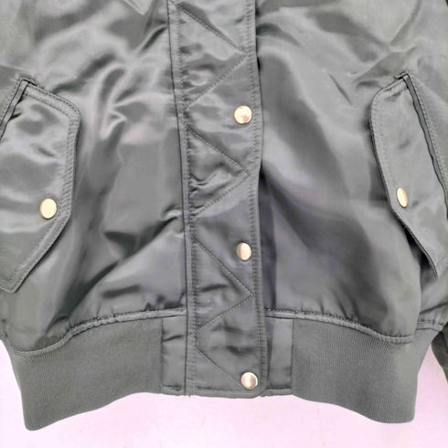 ギャップ Gap Faux-Fur Lined Bomber Jacket ファー ボンバージャケット レディース import:M