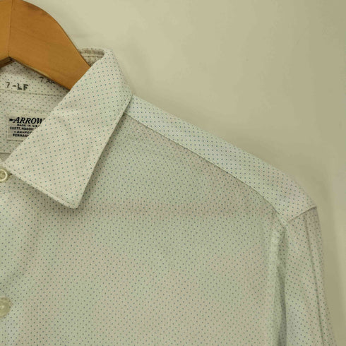 アロー ARROW 60S USA製 ダブルカフス ドット L/S シャツ メンズ 15-34