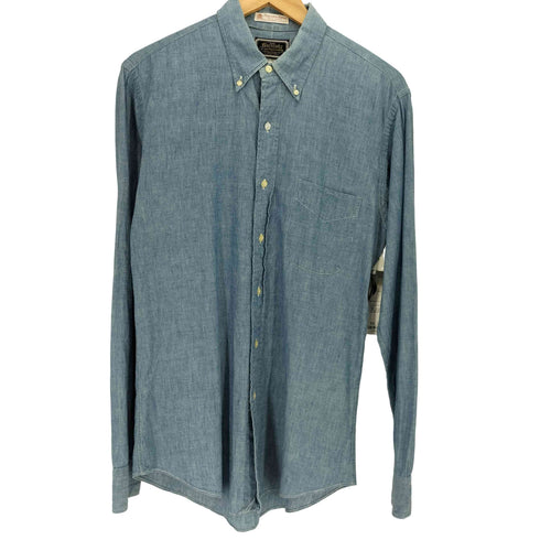 BRITCHES 60S~70S シャンブレー L/S BD シャツ メンズ 16-35