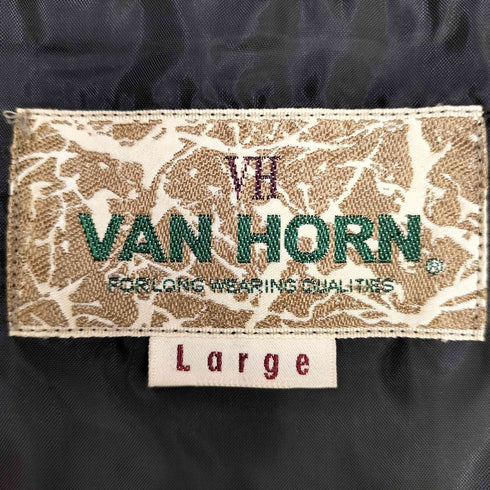 VAN HORN ジップアップ コーデュロイベスト メンズ import:L