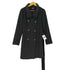 GINA/カシミア100 ダブルブレスト ステンカラーコート レディース JPN:S