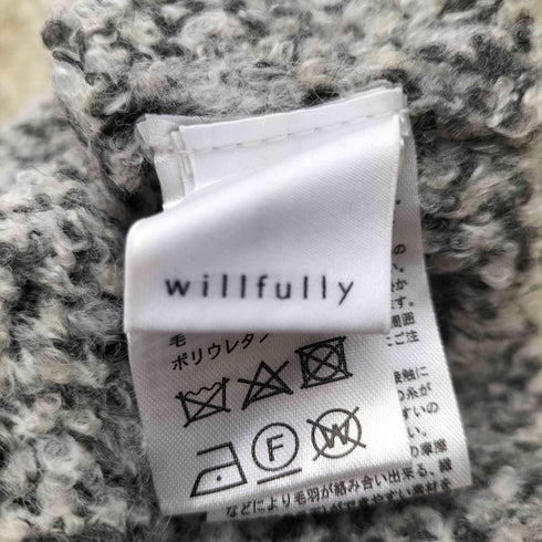 ウィルフリー willfully 総柄 ニット レディース