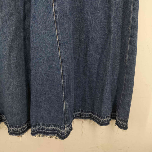 ザラ ZARA Aライン デニムマキシワンピース レディース import:L