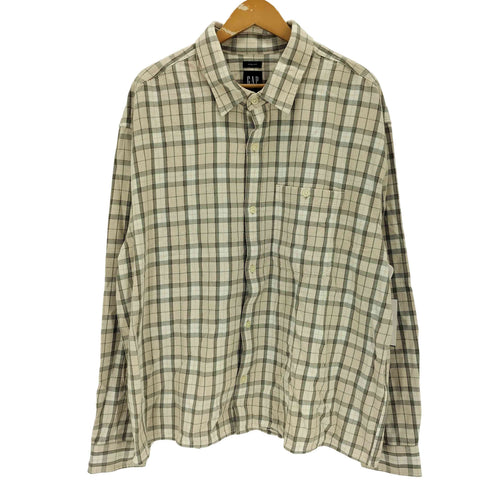 ギャップ Gap サンウォッシュ ツイル ストレートヘム シャツ メンズ XL