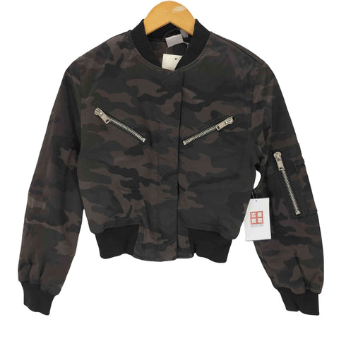 エイソス asos 迷彩 クロップド MA-1 レディース US:4
