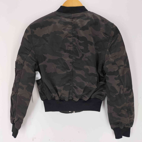 エイソス asos 迷彩 クロップド MA-1 レディース US:4