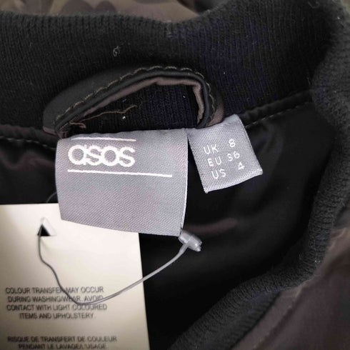 エイソス asos 迷彩 クロップド MA-1 レディース US:4