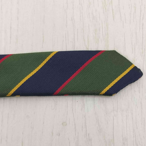 ジェイクルー J.CREW USA製 シルク100% ストライプ リング ベルト メンズ L/XL