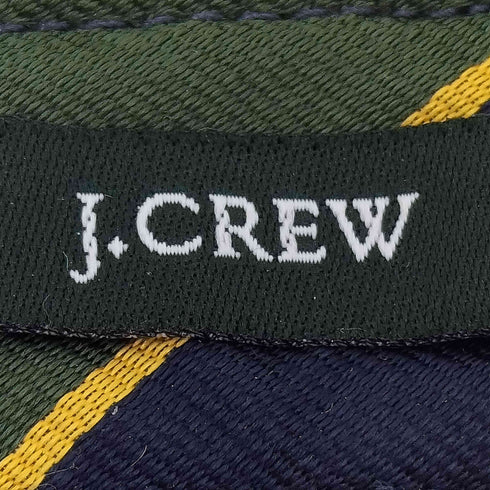 ジェイクルー J.CREW USA製 シルク100% ストライプ リング ベルト メンズ L/XL